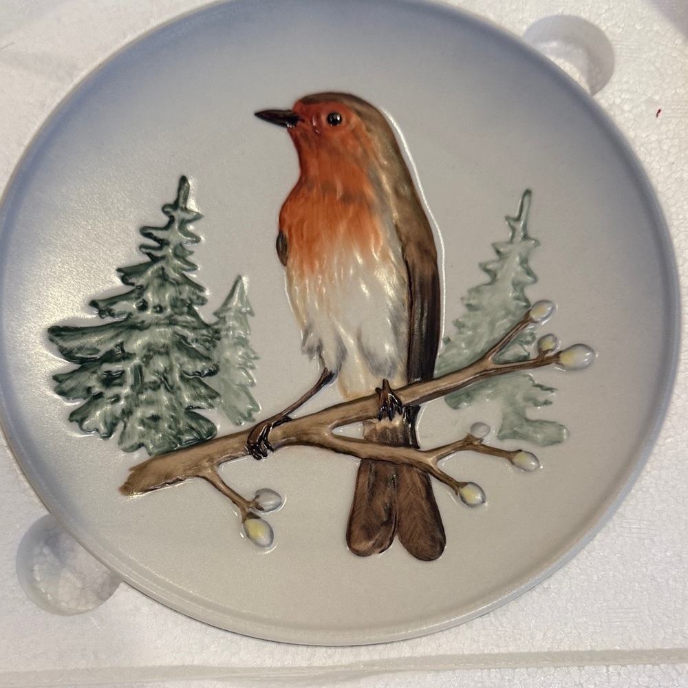 Goebel Wildlife Plate with Brown and White Bird-Collector Alert!